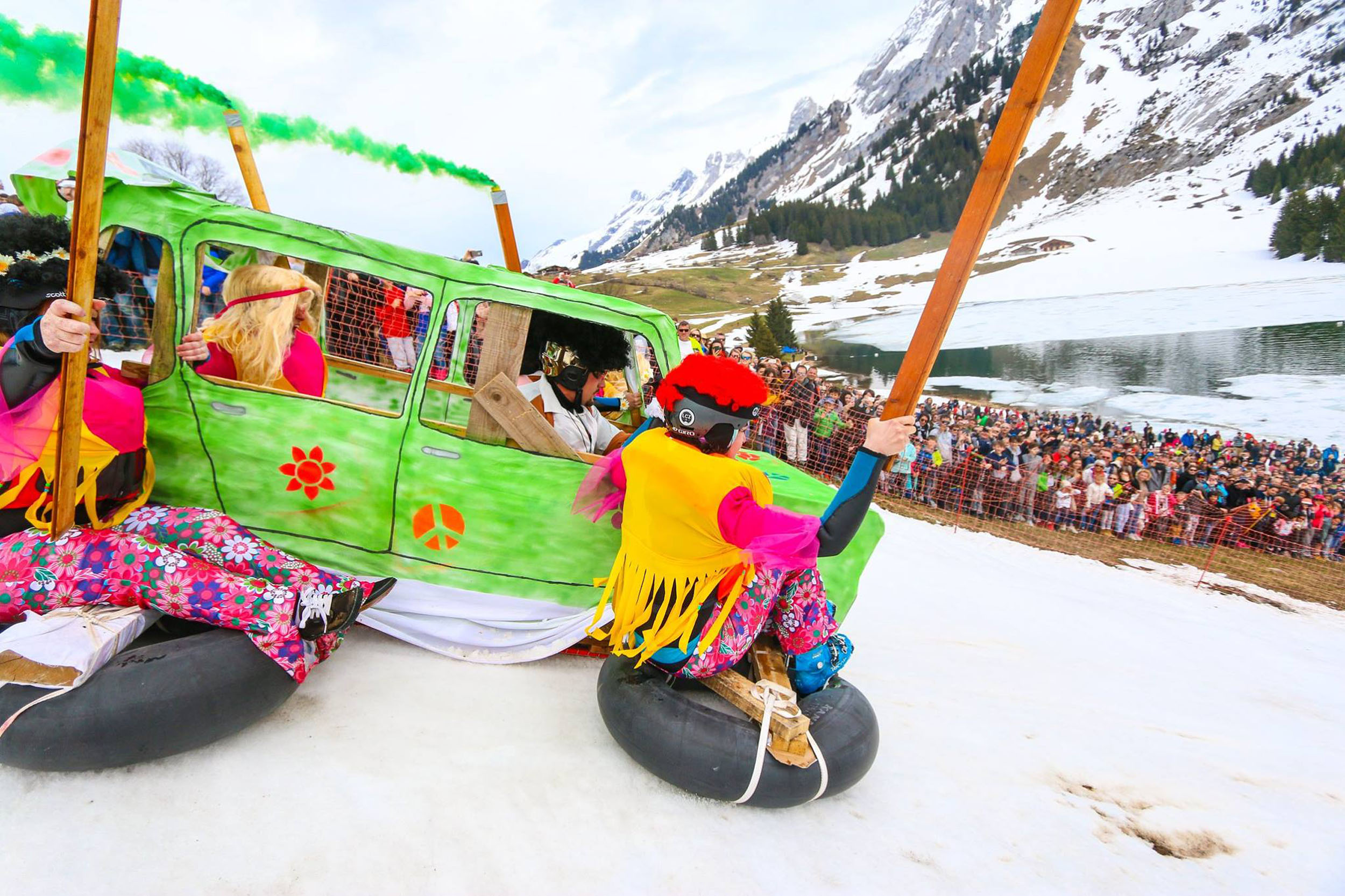 Defi Foly, Lac des Confins, La Clusaz
